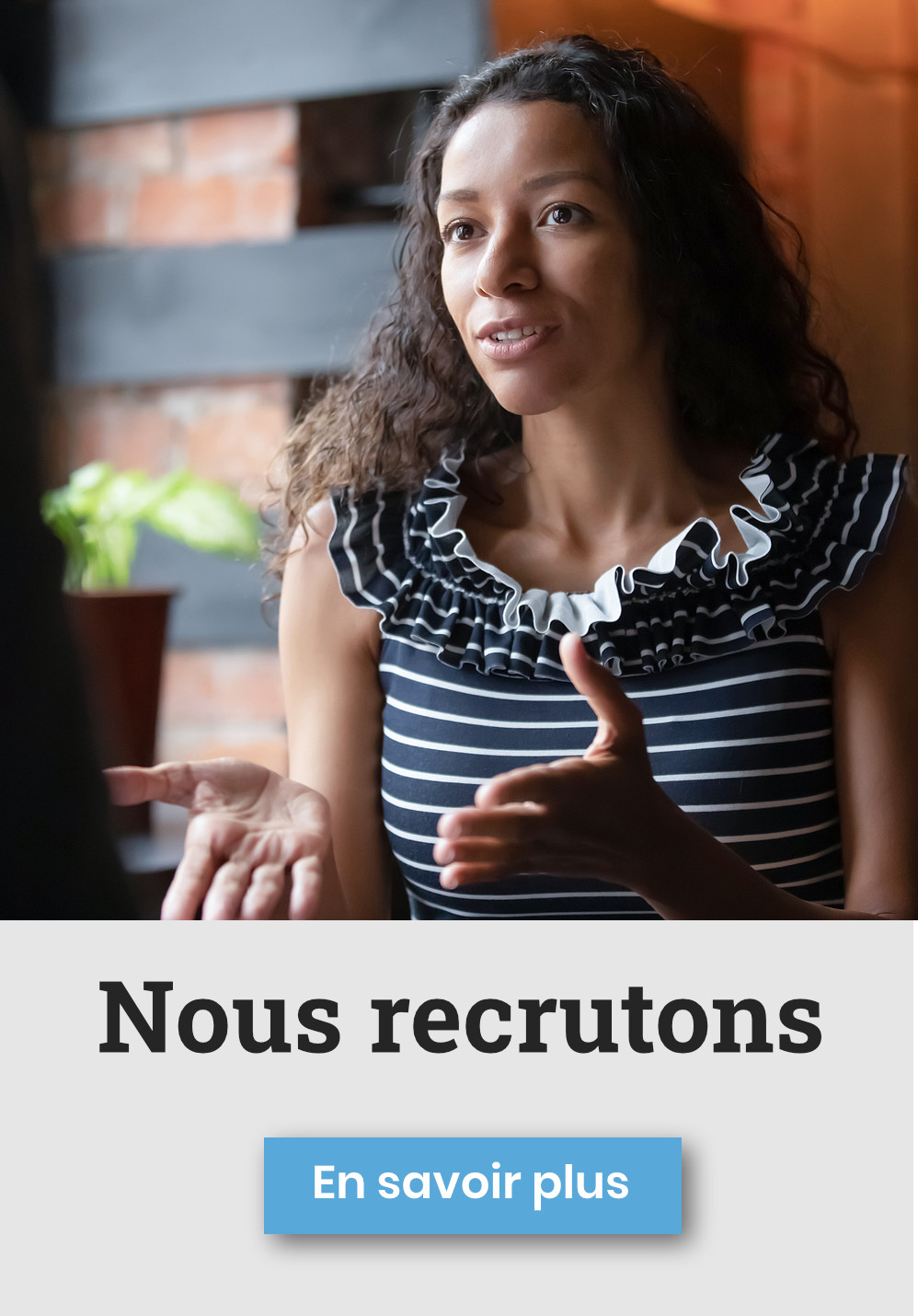 Nous recrutons